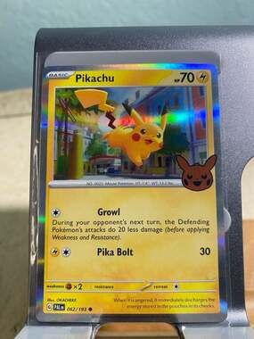 Basic Pikachu HP 70 Pika Bolt Attack Rarity Yellow Vibrant Pokémon